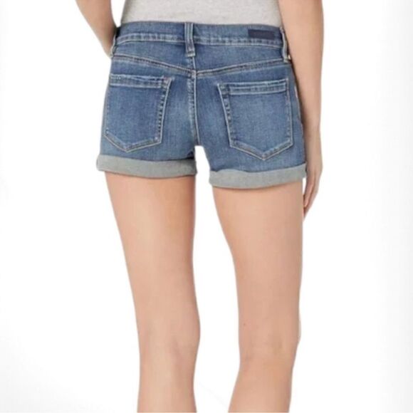 NWT Blank NYC Women’s “The Fulton” High Rise Blue Jean Roll Up Raw Hem Size 29 - Picture 2 of 9